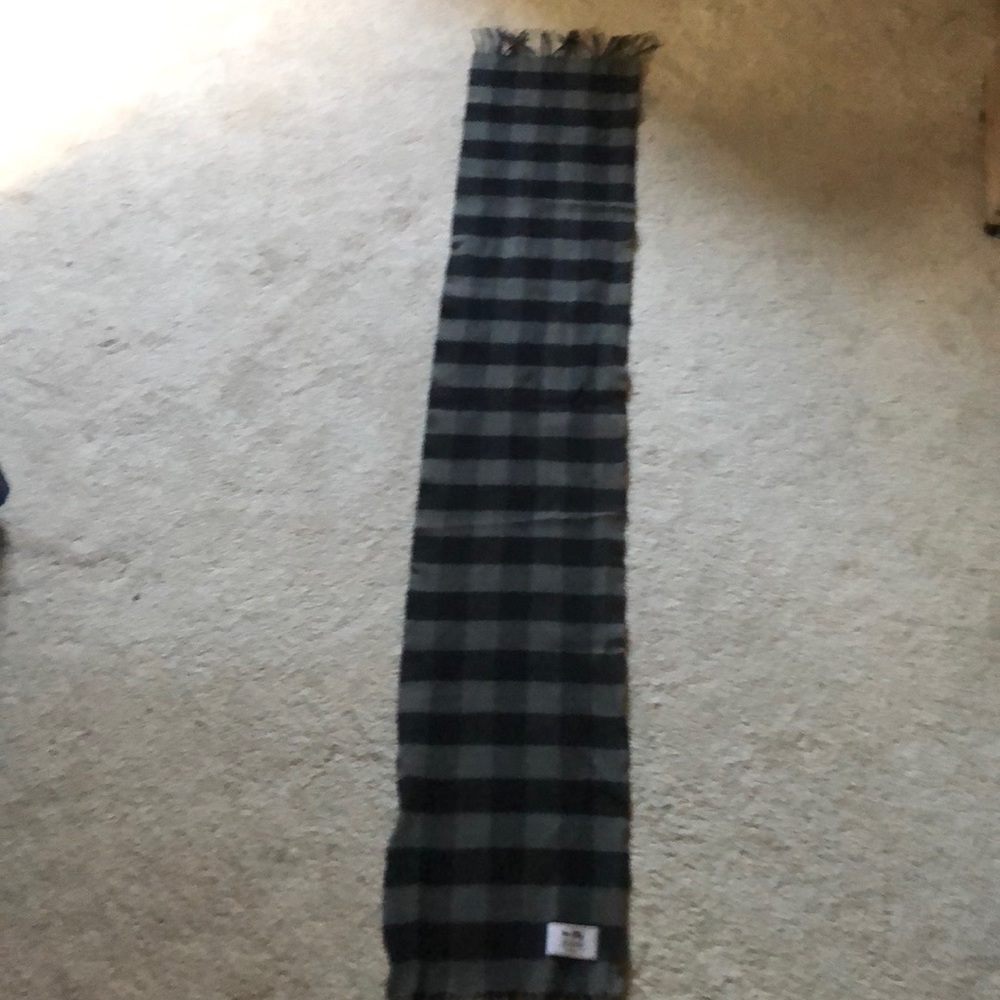 Plaid Coach wool scarf
